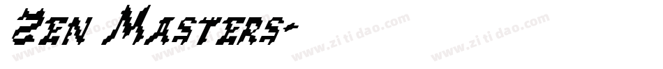 Zen Masters字体转换